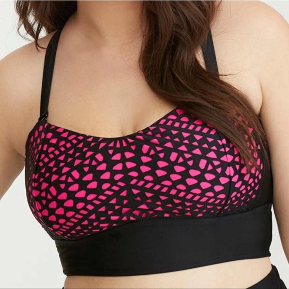 Torrid Geometric Laser-cut Bikini Top